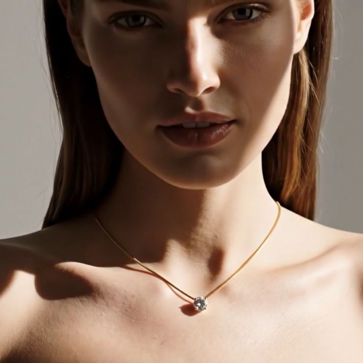Colar Brilho - Ouro 18k