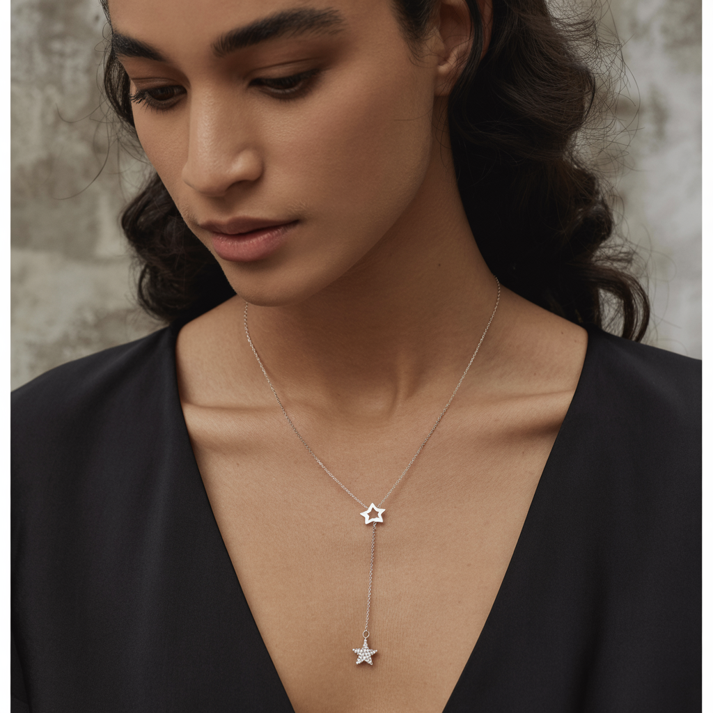 Colar Trassel Estrela - Prata 925