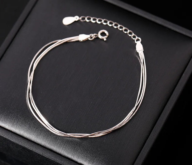 Pulseira Fina - Prata 925